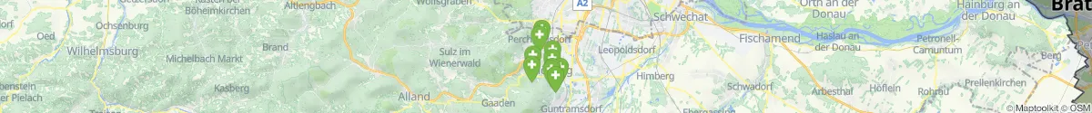 Kartenansicht für Apotheken-Notdienste in der Nähe von Hinterbrühl (Mödling, Niederösterreich)